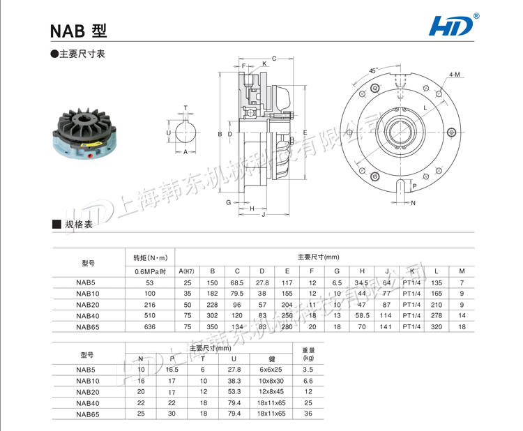 NAB氣動(dòng)制動(dòng)器型號(hào)規(guī)格 NAB氣動(dòng)剎車(chē)型號(hào)